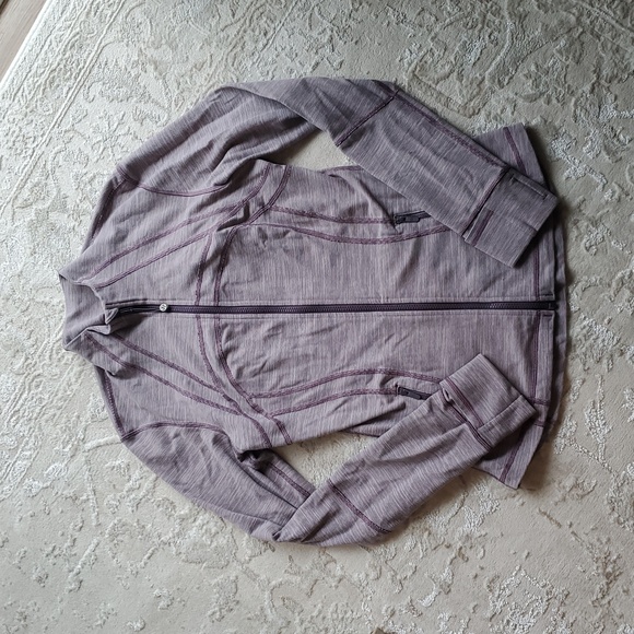 Lululemon NEW LULULEMON DEFINE JACKET HEATHERED WEE FROSTED MULBERRY SIZE 10 - Picture 5 of 14